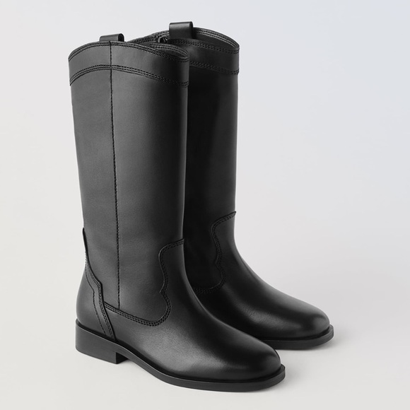 Zara Black Kids Boots - Picture 4 of 5